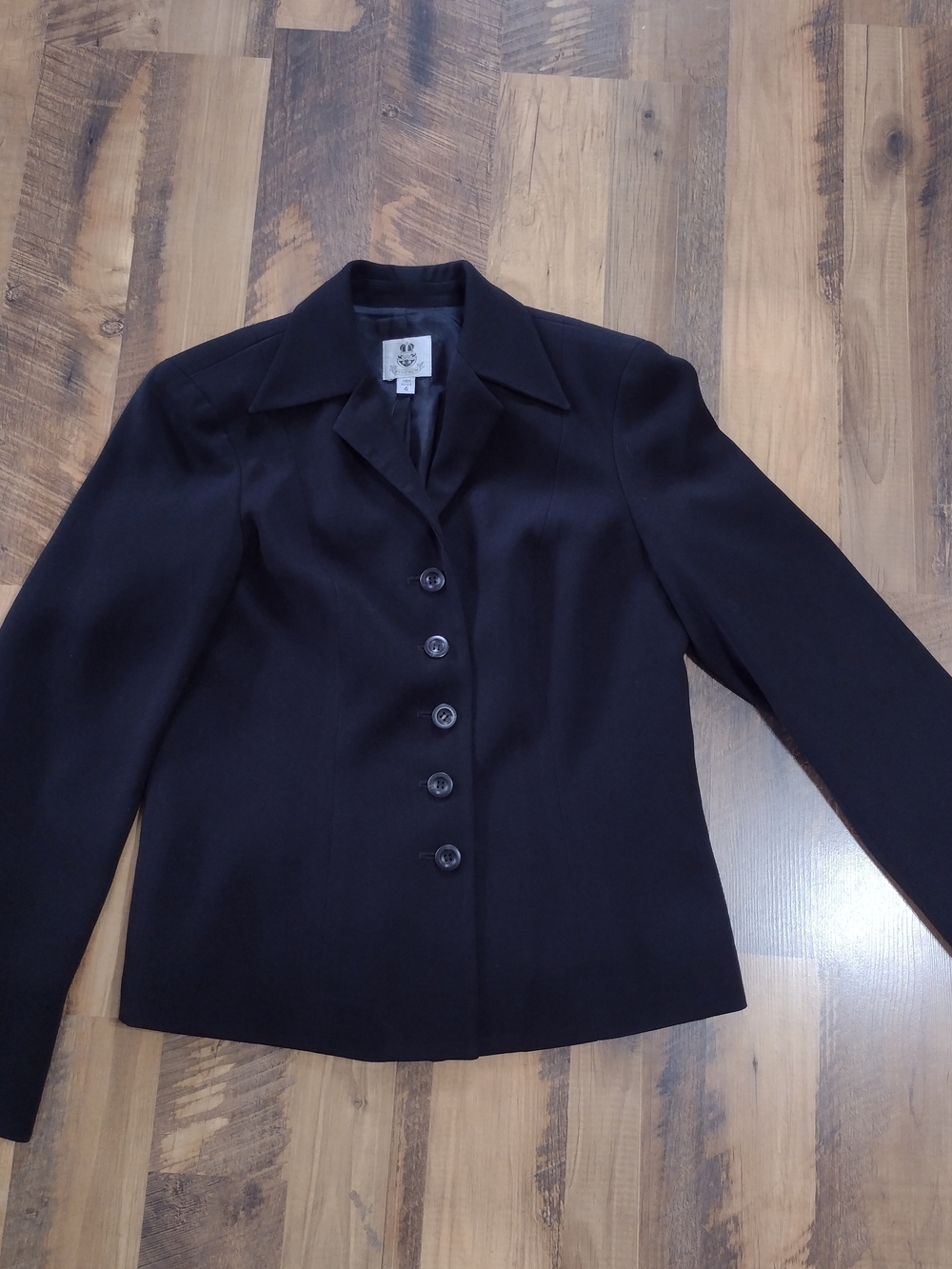 Renfrew Vintage Women's Jacket "90's Corporate Power Dressing"Made In USA Black